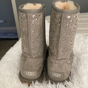 Ugg grey cutout boots size 9